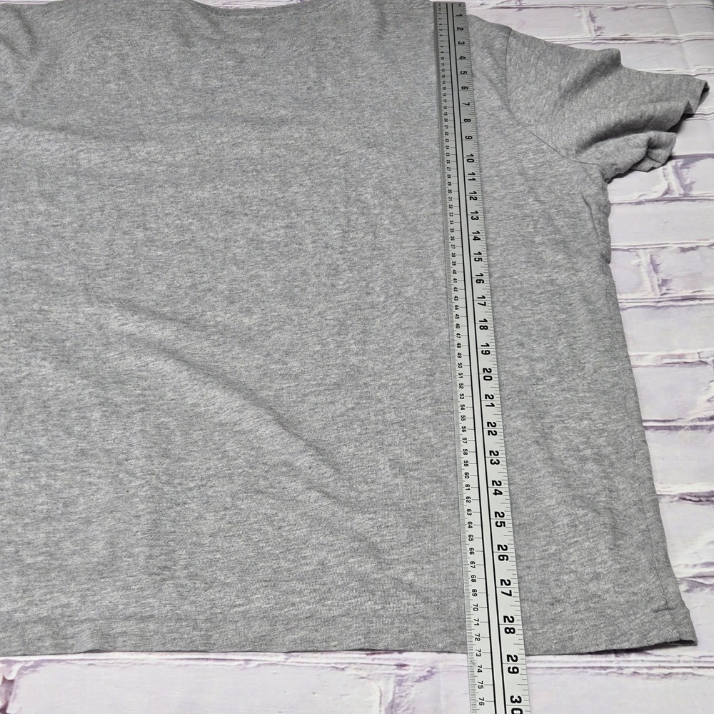 Polo Ralph Lauren T-Shirt Gray Applique Stitched Logo Graphic Tee Mens Size XXL - Picture 10 of 11